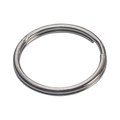 Hillman 1 in. Dia. Tempered Steel Silver Split Rings & Cable Key Ring 5935937